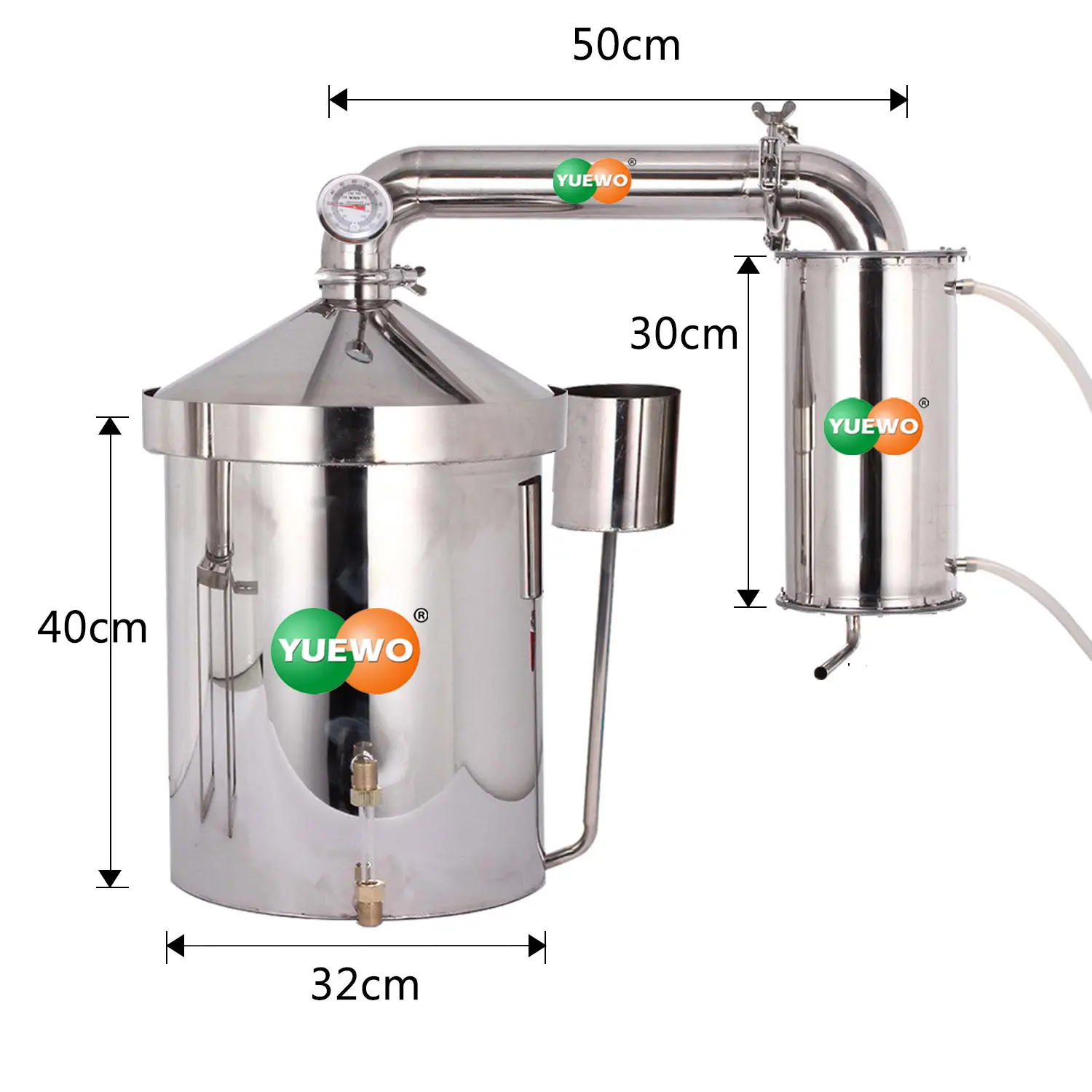 32L डबल परत बीयर पक उपकरण माइक्रो शराब की भठ्ठी, शराब बनाने की मशीन किट