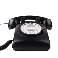 Nouveau gros Vintage livre d'or téléphone téléphone rotatif rétro filaire téléphone enregistrement Audio livre d'or téléphone pour mariage
