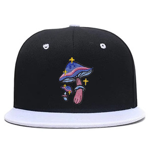 Casquette Snapback personnalisée 100% acrylique avec logo d'équipe, casquette de baseball à visière plate bicolore style hip-hop, casquette snapback 6 panneaux - Product Image 3