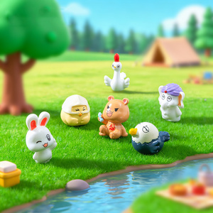 Figuras de Animales en Miniatura de Resina: Conejo, Perro, Águila Calva, Adornos de Escritorio para Manualidades, Jardín de Hadas, Accesorios para Casa de Muñecas - Product Image 3