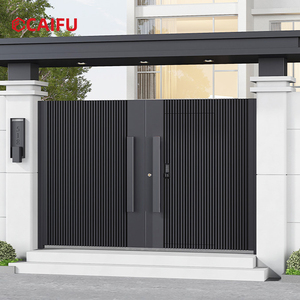 Puerta Doble Automática Inteligente <span class=keywords><strong>de</strong></span> Aleación <span class=keywords><strong>de</strong></span> Aluminio para Exteriores, Fabricada en Fábrica, para Comunidades Residenciales, Villas y Patios - Product Image 5