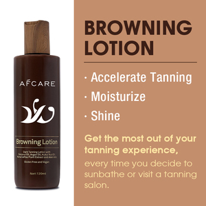 Loción de bronceado de lujo sin sulfato aclarante bronceado superficie de la piel oscurecer y aceite de argán y coco loción de bronceado para camas de bronceado - Product Image 2