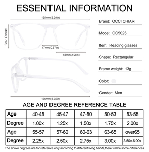 Fashionable Men <strong>Reading</strong> <strong>Glasses</strong> Anti-Blue Light Classic <strong>Reading</strong> <strong>Glasses</strong> <strong>Reading</strong> for Men Work Office - Product Image 4