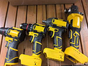 ZY amarillo 15 piezas <span class=keywords><strong>20V</strong></span> juego de herramientas inalámbricas OEM sin escobillas martillo taladro Llave de impacto amoladora motosierra Circlesaw DIY herramientas de mano - Product Image 4