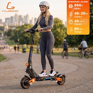 Trottinette électrique pliable tout-terrain KUGOO F2 Max pour adultes, double amortissement, moteur puissant, pneus larges de 10 pouces - Product Image 1