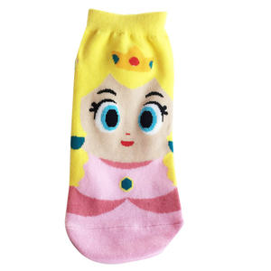 Vente en gros de chaussettes en coton pour femmes, chaussettes de cheville en coton avec personnage de dessin animé <span class=keywords><strong>Mario</strong></span> - Product Image 6