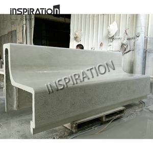 ม้านั่งทรงกลมโค้งหินคอนกรีต GRC กันน้ำสลักกรด - Product Image 6