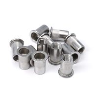 Baut dan mur paku keling 1/4 "Stainless Steel 3/4" sekrup tutup soket kepala tombol 1/4-20 baut berulir mur mesin cuci datar