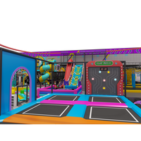 Aire de jeux intérieure sur le thème de la princesse Vabibo, trampoline, bowling, jeux d'arcade, salle de jeux VR laser, piscine à balles, personnalisable pour enfants