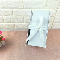 Emballage de luxe rigide avec feuille d'or, boîte cadeau en Pvc Transparent avec nœud, 1 pièce