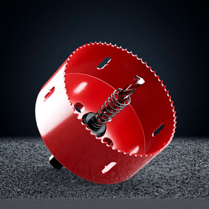 Sierra perforadora de 70 mm con punta de carburo de acero de alta velocidad para yeso, madera, plástico y chapa metálica, herramienta de perforación con mandril integrado - Product Image 1