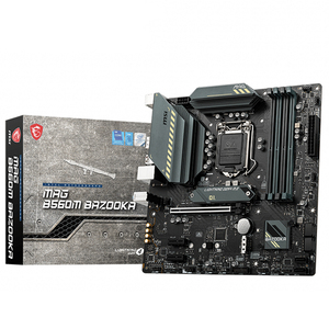 Msi Mag b560m Bazooka sử dụng Bo mạch chủ chơi game với LGA 1200 ổ cắm B560 Chipset hỗ trợ Ryzen 10 gen và 11 Gen Intel Core CPU - Product Image 1