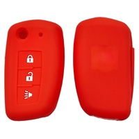 Funda de Silicona Multicolor para Llave de Nissan Sylphy, Qashqai, Tiida, Bluebird, Protector de Llave Remota de 3 Botones