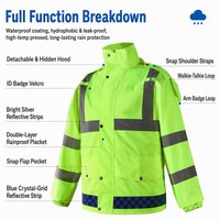 Ensemble imperméable et pantalon ignifuge pour la construction, livraison de repas et cyclistes, résistant aux fortes pluies – Vente directe usine