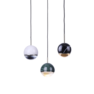 Suspension Luminaire pour Salle à Manger, Chambre, Salon - <span class=keywords><strong>Simig</strong></span> Lighting - Moderne, Flexible, Mini Boule Ronde en Cristal et Marbre - Product Image 5