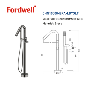 <span class=keywords><strong>Bagno</strong></span> Free-Standing <span class=keywords><strong>vasca</strong></span> <span class=keywords><strong>da</strong></span> <span class=keywords><strong>bagno</strong></span> rubinetti di alta qualità doccia <span class=keywords><strong>vasca</strong></span> miscelatore rubinetto montaggio pavimento singolo manico <span class=keywords><strong>vasca</strong></span> rubinetto - Product Image 2