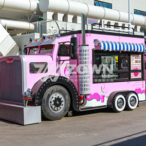 Best Selling Custom Mobile Food <b>Trailer</b> With Full Kitchen Fast Food Truck For Hamburger Taco Pizza - Product Image 5