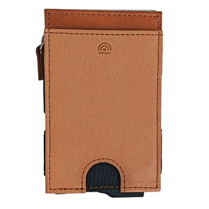 Cardhoda Aluminum Slim Bank Use Card Holder Minimalist Design Unisex <b>Wallet</b> Short Length Brown Color 6 Inch Made in China - Product Image 6