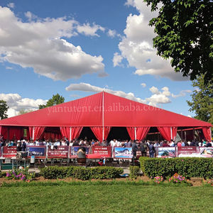 Tente d'événement de 30 m de largeur, élégante, en bâche PVC rouge, cadre en aluminium, imperméable, <span class=keywords><strong>pour</strong></span> mariage, exposition, <span class=keywords><strong>location</strong></span> commerciale en extérieur - Product Image 1