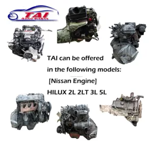 Motor usado genuino 2L 2LT 3L 5L con caja de cambios para motor Toyota Hiace Hilux con alta calidad