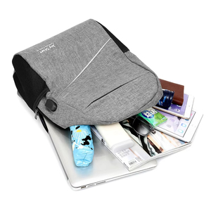 Sac à dos pour ordinateur portable unisexe, étanche, antivol, avec logo personnalisé, pour les voyages, les étudiants, la rentrée scolaire, avec design USB, 20-39L - Product Image 4