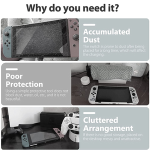 Funda Protectora de Dibujos Animados Compatible con Base para TV OLED, Caja de Exhibición Acrílica Impermeable y Antiarañazos para Switch - Product Image 2