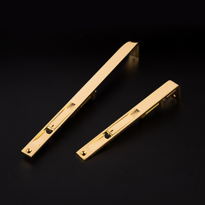 Copper Concealed Bolt F Type For Double Leaf Wooden Doors Security Door Lock With Dust Cover Easy Installation Modern Simple - Product Image 3