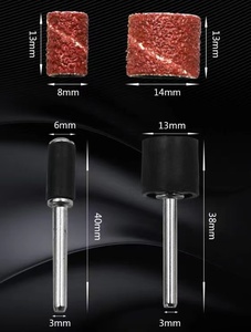 Bandas de lijado de medios de voladura de óxido de aluminio <span class=keywords><strong>Doris</strong></span> Instock al por mayor de alta calidad a granel 180 #240 # uñas medianas 6,35*12,7mm - Product Image 3