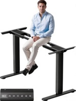 Bureau d'ordinateur moderne en acier avec fonction de réglage en hauteur à double moteur pour les maisons, les écoles et les hôpitaux