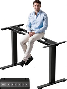 Bureau d'ordinateur moderne en acier avec fonction de réglage en hauteur à double moteur pour les maisons, les écoles et les hôpitaux - Product Image 3