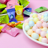 Bonbons sans sucre de qualité supérieure, saveur orange fruitée, enrichis en vitamine C, collation saine en sachet pour étudiants