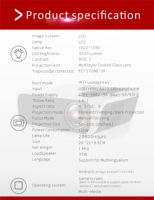 Projecteur LED multicouches, Full HD, wi-fi, 1920x1080, 1080P, expédié de la chine