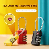 Cadenas mécanique TSA à combinaison en ABS avec câble métallique, modèle 716 CN, pour valise de voyage, sac de sport, compatible couleurs, pour douane
