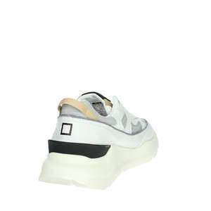 D.A.T.E. Baskets pour hommes M401-FM-DR-LG en toile blanche, chaussures tendance - Product Image 3