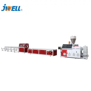 Jwell Fully Automatic PE PP WPC Garden Flooring Profiles Plastic Extrusion Making Line