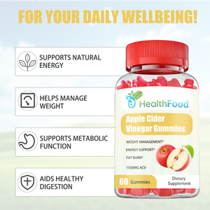 Wholesale Custom Apple Cider Vinegar <b>Gummies</b> <b>Gummies</b> <b>Candy</b> Helps Manage Weight Support Metabolic Function - Product Image 2