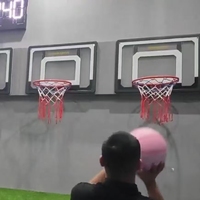 Vente en gros : Panier de basket lumineux interactif coloré avec jeu de lumières et tableau de scores