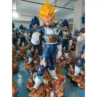 Statue en résine personnalisée de personnage d'anime Dragon Ball, Goku et Vegeta grandeur nature, sculpture en fibre de verre, célèbre au Japon