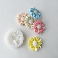 Kerzenform Sonnenblume Aromatherapie-Kerze Silikonform DIY Gänseblümchen Handgemachte Seife Duftstein Gips-Ornament