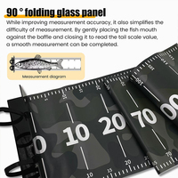 Règle de mesure de poisson de 48 pouces, étanche, pliable, avec plaque de mesure – Outil de mesure pour la pêche en eau salée