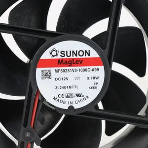 Ventilador Axial SUNON MF80251V3-1000C-A99 Eléctrico de 80x80x25mm, 12VDC, 65mA, 0.78W, 2600RPM, 33.0CFM, con Rodamiento de Vapor, para Gabinetes e Inversores - Product Image 6