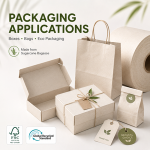 Papier de canne à sucre sans arbre pour étuis de clés d'hôtel, inserts pour disques vinyles, bandes de cigares, pochettes de <span class=keywords><strong>CD</strong></span>, papier spécial en bagasse naturelle en vrac - Product Image 3