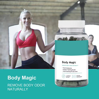 Cápsulas de Clorofila Body Magic de Marca Privada OEM, 30 Cápsulas Veganas para Desintoxicación, Digestión, Salud Intestinal, Apoyo para la Piel Grasa