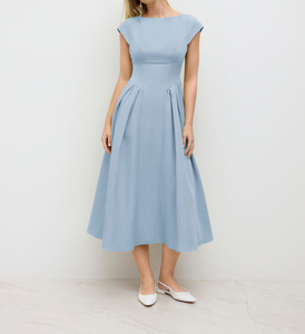 Light Blue Bridesmaid Dresses - A-Line Floor-Length Elegant
