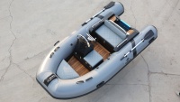 Bateau de pêche marin à coque rigide gonflable en fibre de verre RIB-360 de 12 pieds, capacité de 4 personnes, certification CE