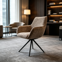 Nouvelle Chaise de Salle à Manger en Tissu au Design Tendance, Sièges de Café Élégants pour Villa, Salle de Sport, Hôpital, Bureau, Chambre et Salon