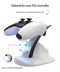 <strong>PS5</strong> <strong>Controller</strong> Charging Station Gamepad Dual Charger Dock for <strong>Controller</strong> <strong>PS5</strong> - Product Image 4