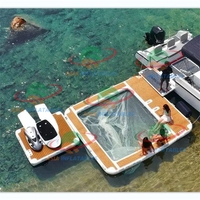 Plateforme flottante gonflable pour sports nautiques, prix d'usine, pour adultes et enfants