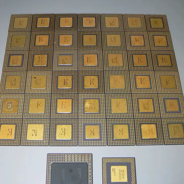 Hot Sale Cheap New Arrival Used Refurbished Gold Ceramic AMD 8-core 64-bit LGA1366 CPU Scrap 100% Original High Purity 99.99%