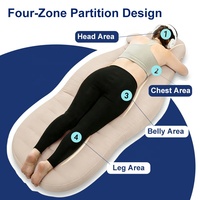 Oreiller de grossesse gonflable pour dormeurs sur le ventre, matelas pneumatique de maternité avec trou pour le ventre pour dormir sur le ventre